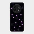 Floral Night Glass Case Cover For Realme 13 Plus 5G