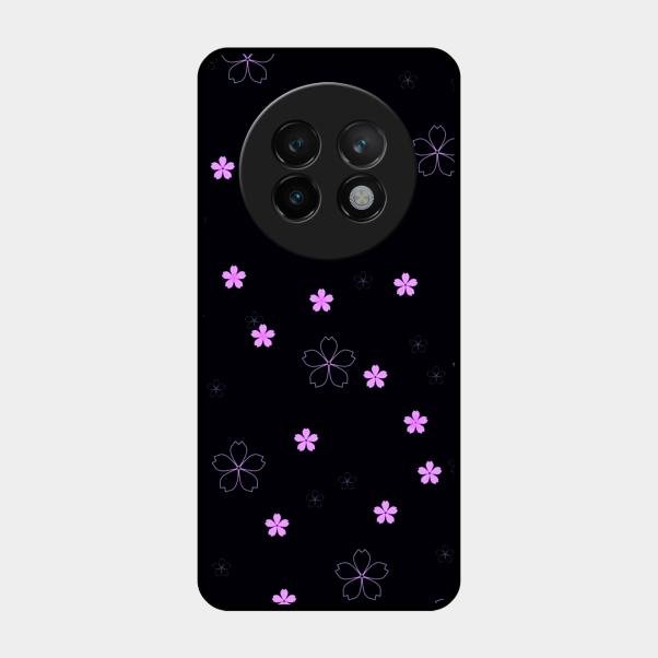 Floral Night Glass Case Cover For Realme 13 Plus 5G
