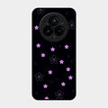 Floral Night Glass Case Cover For Realme 14 Pro 5G