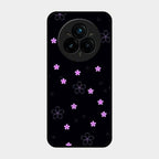 Floral Night Glass Case Cover For Realme 14 Pro 5G