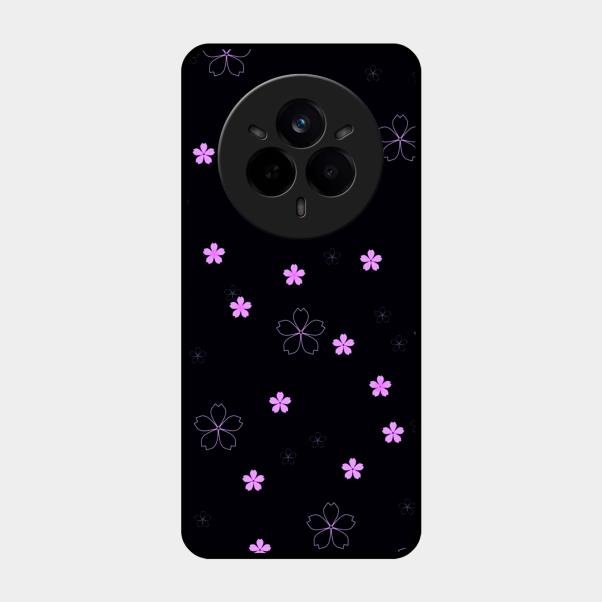 Floral Night Glass Case Cover For Realme 14 Pro Plus 5G