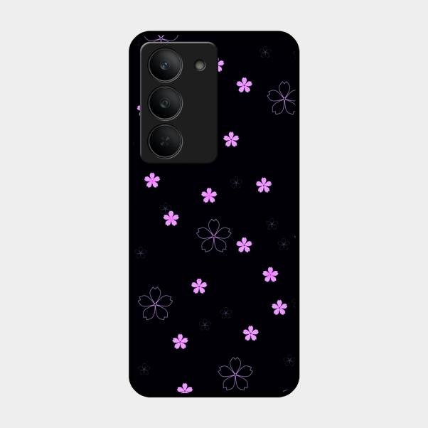 Floral Night Glass Case Cover For Realme 14X 5G