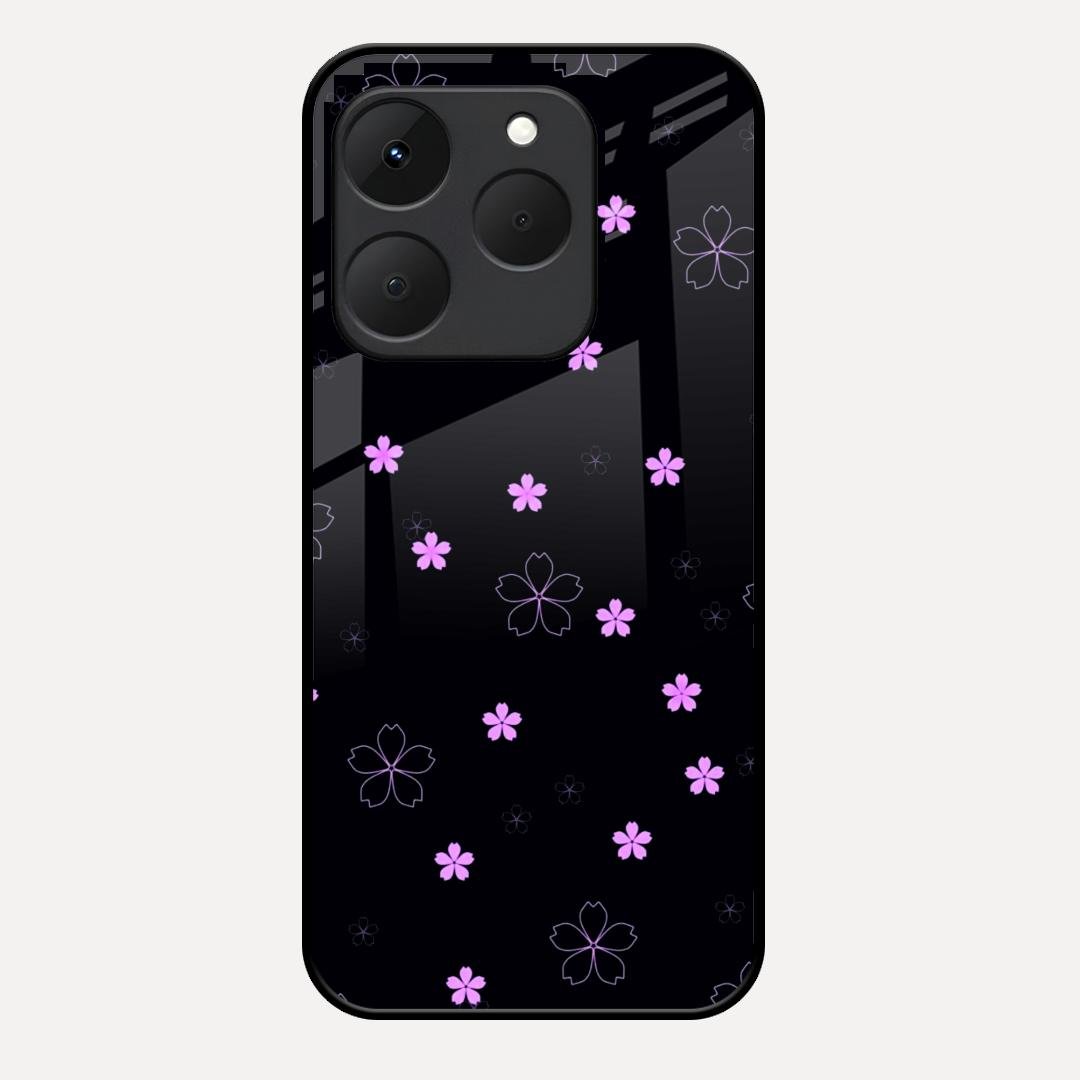 Floral Night Glass Case Cover For Realme 15T 5G