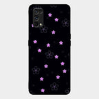 Floral Night Glass Case Cover For Realme 7 Pro