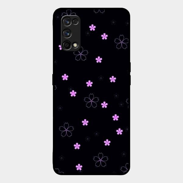 Floral Night Glass Case Cover For Realme 7 Pro