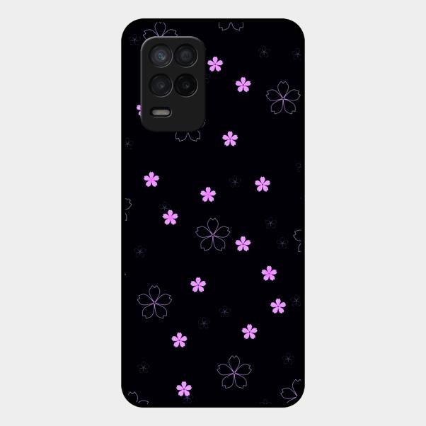 Floral Night Glass Case Cover For Realme 8 5G