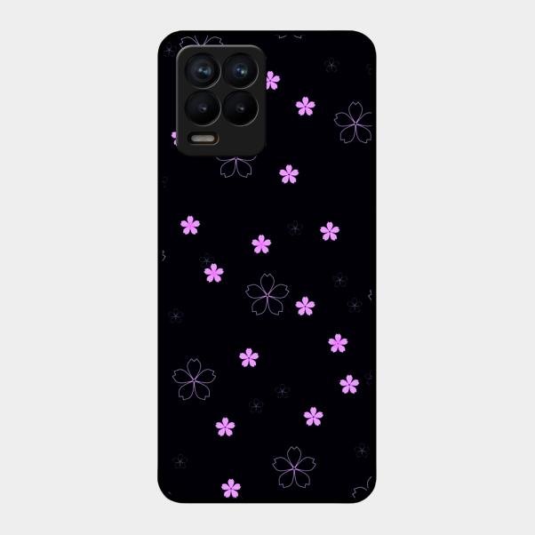 Floral Night Glass Case Cover For Realme 8 Pro