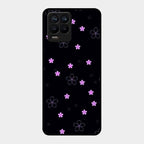 Floral Night Glass Case Cover For Realme 8 Pro