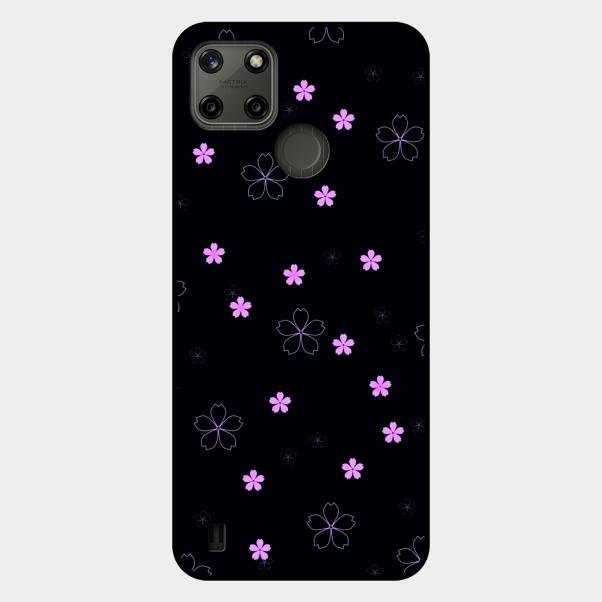 Floral Night Glass Case Cover For Realme C21Y