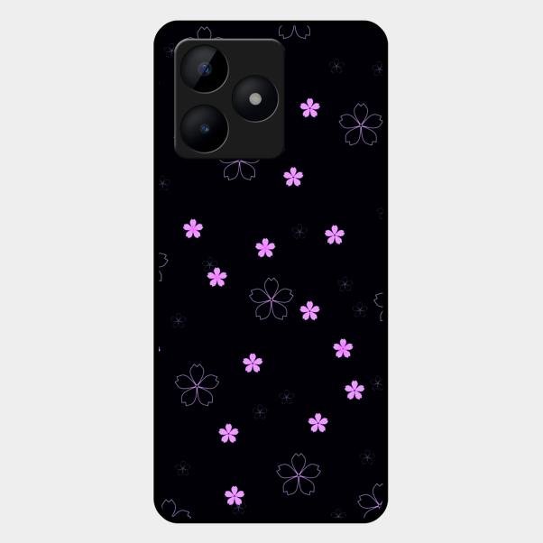 Floral Night Glass Case Cover For Realme C53