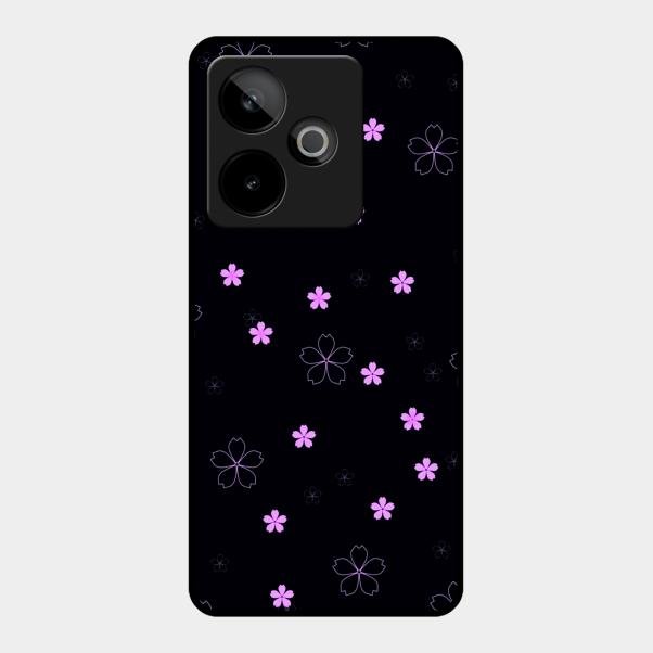 Floral Night Glass Case Cover For Realme Gt 7 5G