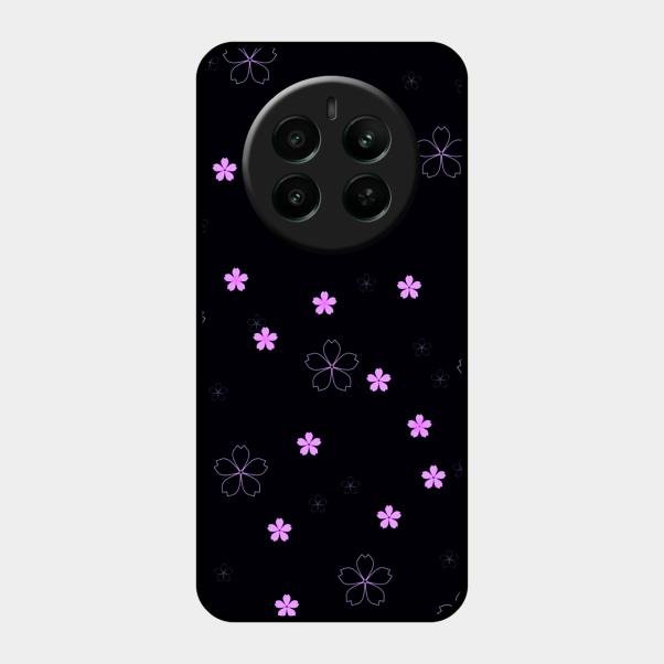 Floral Night Glass Case Cover For Realme Narzo 70 5G
