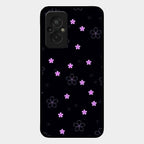 Floral Night Glass Case Cover For Redmi 11 Prime 4G