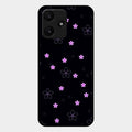 Floral Night Glass Case Cover For Redmi 12 5G