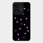 Floral Night Glass Case Cover For Redmi 13 5G