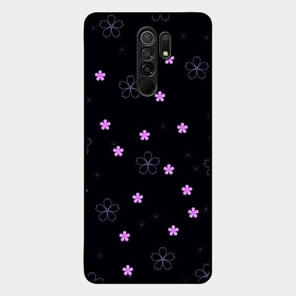 Floral Night Glass Case Cover For Redmi 9 Prime
