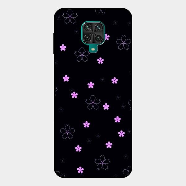 Floral Night Glass Case Cover For Redmi Note 10 Lite