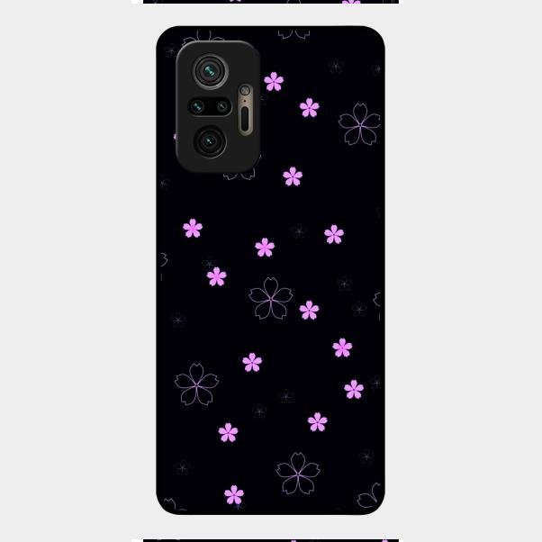 Floral Night Glass Case Cover For Redmi Note 10 Pro Max