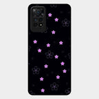 Floral Night Glass Case Cover For Redmi Note 11 Pro 5G