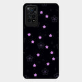 Floral Night Glass Case Cover For Redmi Note 11 Pro Plus 5G