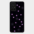 Floral Night Glass Case Cover For Redmi Note 11T 5G