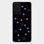 Floral Night Glass Case Cover For Redmi Note 11T 5G