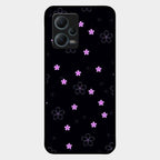 Floral Night Glass Case Cover For Redmi Note 12 5G