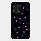 Floral Night Glass Case Cover For Redmi Note 12 Pro 5G