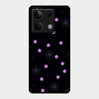 Floral Night Glass Case Cover For Redmi Note 13 5G