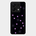 Floral Night Glass Case Cover For Redmi Note 13 Pro 5G