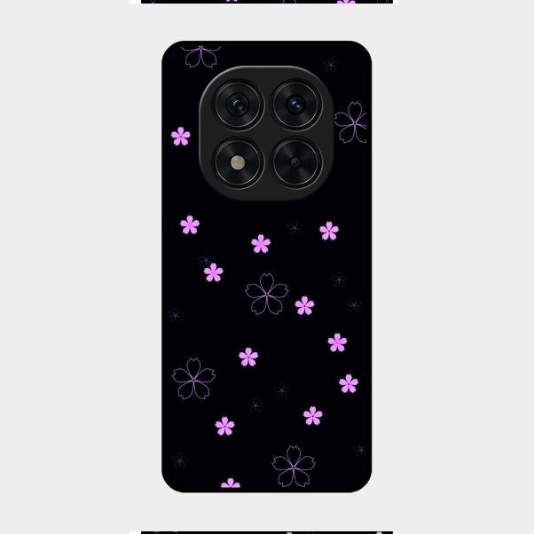 Floral Night Glass Case Cover For Redmi Note 14 Pro 5G
