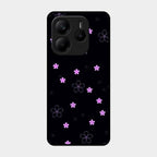 Floral Night Glass Case Cover For Redmi Note 14 Se 5G