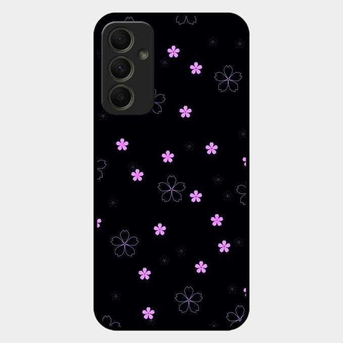 Floral Night Glass Case Cover For Samsung Galaxy A34 5G