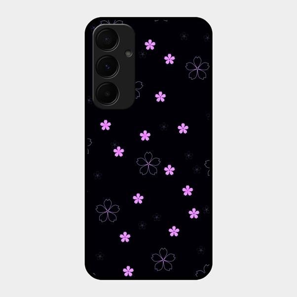 Floral Night Glass Case Cover For Samsung Galaxy A35 5G
