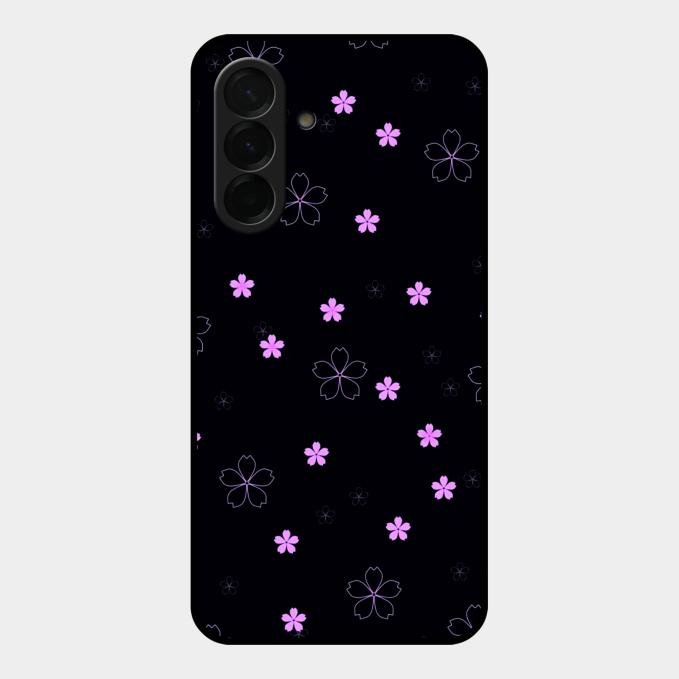Floral Night Glass Case Cover For Samsung Galaxy A36 5G