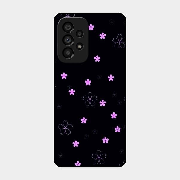 Floral Night Glass Case Cover For Samsung Galaxy A53 5G