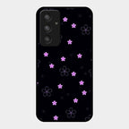 Floral Night Glass Case Cover For Samsung Galaxy A54 5G