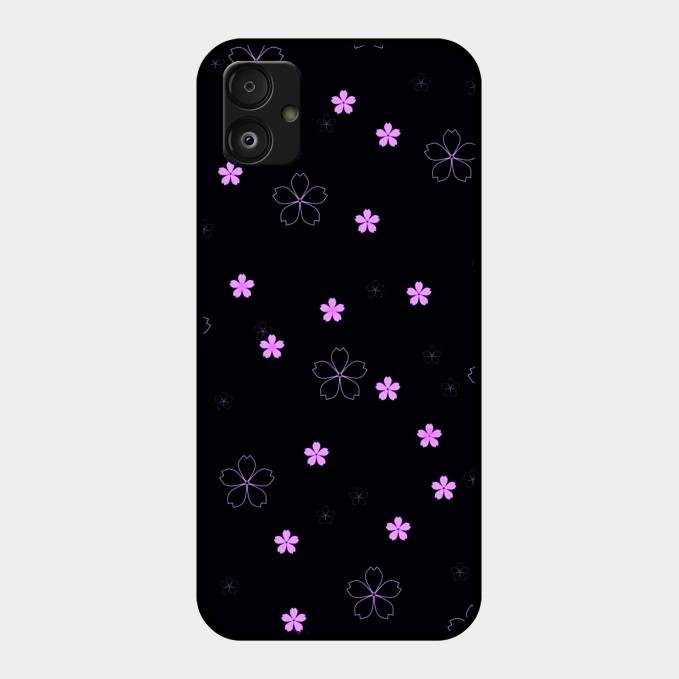 Floral Night Glass Case Cover For Samsung Galaxy F14 5G