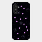 Floral Night Glass Case Cover For Samsung Galaxy F16 5G