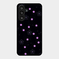 Floral Night Glass Case Cover For Samsung Galaxy F55 5G