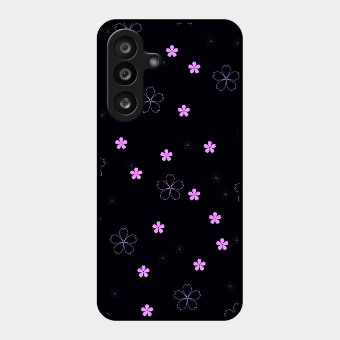 Floral Night Glass Case Cover For Samsung Galaxy F55 5G