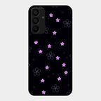 Floral Night Glass Case Cover For Samsung Galaxy M15 5G