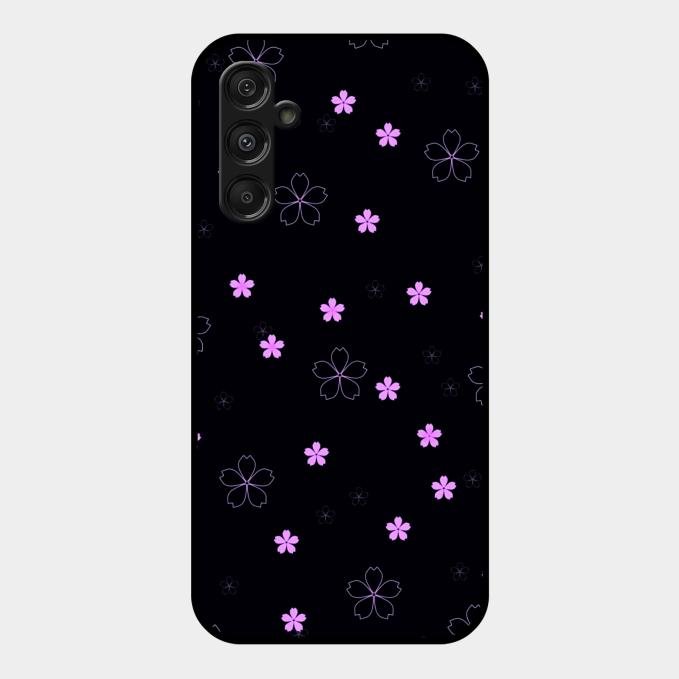 Floral Night Glass Case Cover For Samsung Galaxy M34 5G