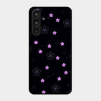 Floral Night Glass Case Cover For Samsung Galaxy M35 5G