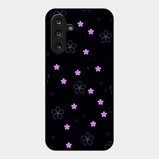 Floral Night Glass Case Cover For Samsung Galaxy M36 5G