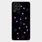 Floral Night Glass Case Cover For Samsung Galaxy M53 5G