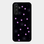 Floral Night Glass Case Cover For Samsung Galaxy M55S 5G
