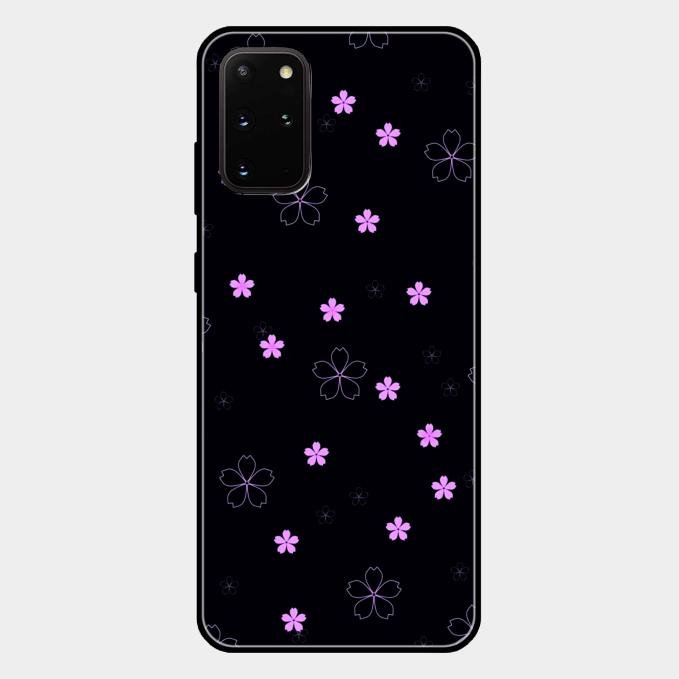 Floral Night Glass Case Cover For Samsung Galaxy S20 Plus