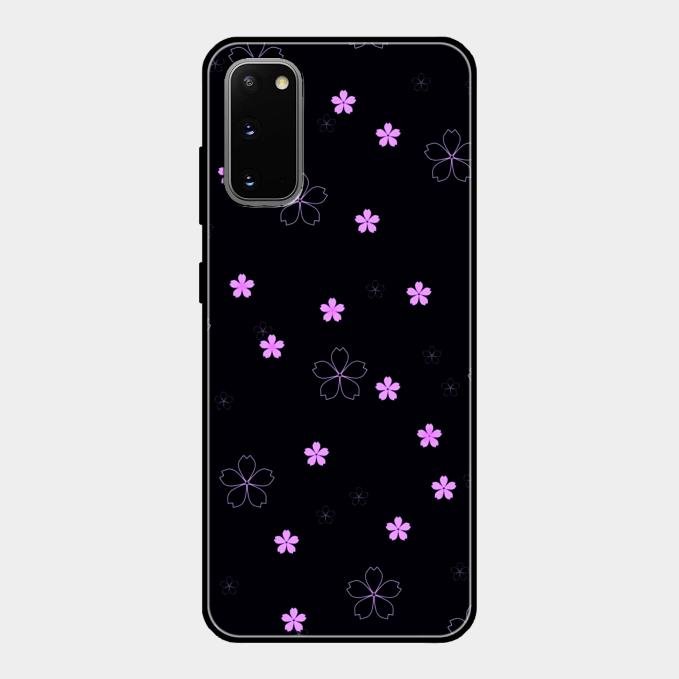 Floral Night Glass Case Cover For Samsung Galaxy S20
