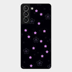 Floral Night Glass Case Cover For Samsung Galaxy S21 Plus